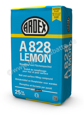 Ardex A828LEMON Wandfüller und Flächenspachtel mit Citrusduft 25 kg Papiersack 53135 | 394795