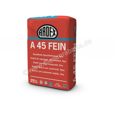 Ardex A45FEIN Standfeste Spachtelmasse 25 kg Papiersack 32602 | 394834