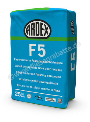 Ardex F5 Faserarmierte Fassadenspachtelmasse 5 kg Beutel 56159 | 394900