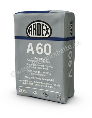 Ardex A60 Hochbelastbarer Schnellestrich-Zement 20 kg Papiersack 23861 | 394906