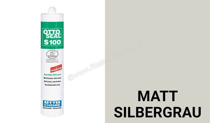 Otto-Chemie OTTOSEAL S 100 Silikon Matt Silbergrau S10003C8678 | 395050