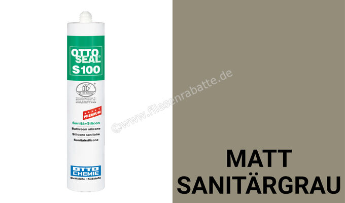 Otto-Chemie OTTOSEAL S 100 Silikon Matt Sanitärgrau S10003C8681 | 395059