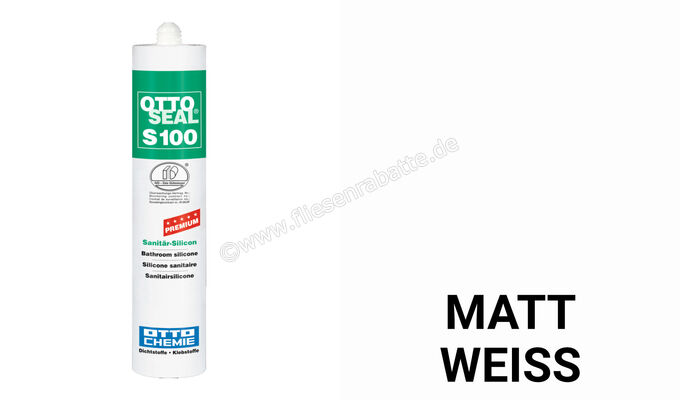 Otto-Chemie OTTOSEAL S 100 Silikon Matt Weiß S10003C8687 | 395077