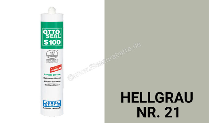 Otto-Chemie OTTOSEAL S 100 Silikon Hellgrau Nr. 21 S10003C501 | 395095