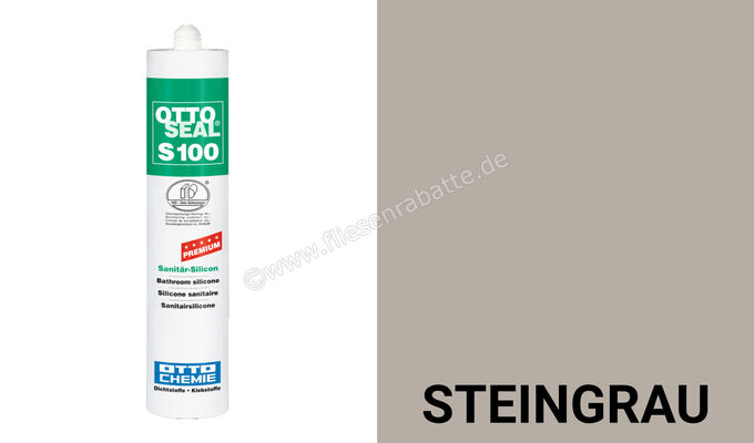 Otto-Chemie OTTOSEAL S 100 Silikon Steingrau S10003C79 | 395110
