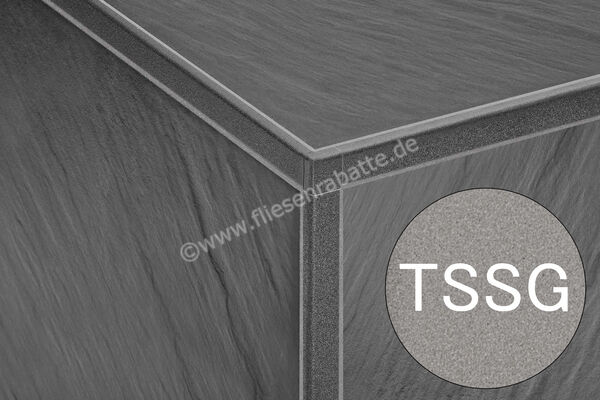 Schlüter Systems JOLLY-TSSG Außenecke 90° Aluminium TSSG - strukturbeschichtet steingrau Höhe: 12,5 mm EV/J125TSSG | 399889