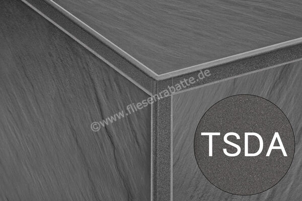 Schlüter Systems JOLLY-TSDA Außenecke 90° Aluminium TSDA - strukturbeschichtet dunkelanthrazit Höhe: 10 mm EV/J100TSDA | 400105