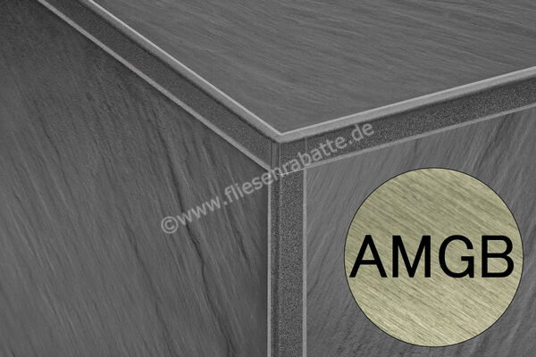 Schlüter Systems JOLLY-AMGB Außenecke 90° Aluminium AMGB - Aluminium messing gebürstet eloxiert Höhe: 6 mm EV/J60AMGB | 400906