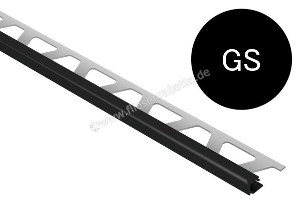Schlüter Systems QUADEC-AC Abschlussprofil Aluminium GS - Graphitschwarz Höhe: 10 mm Länge: 2,50 m Q100GS | 403277