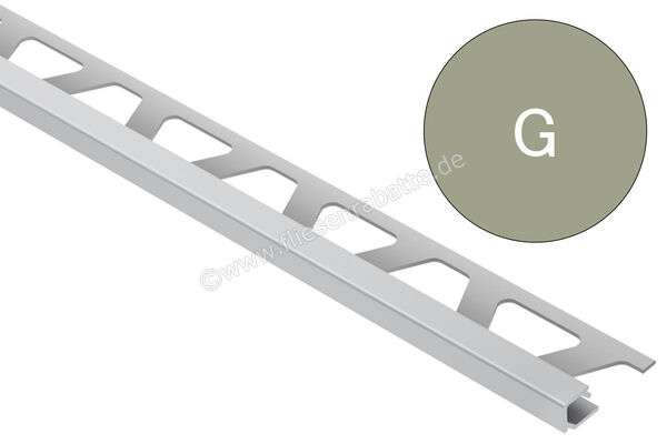 Schlüter Systems QUADEC-AC Abschlussprofil Aluminium G - Grau Höhe: 4,5 mm Länge: 2,50 m Q45G | 403484