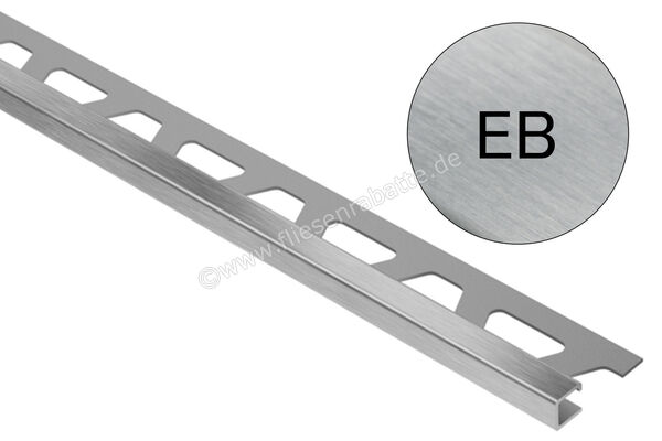 Schlüter Systems QUADEC-EB Abschlussprofil Edelstahl V2A gebürstet EB - Edelstahl gebürstet Höhe: 10 mm Länge: 2,50 m Q100EB | 403619