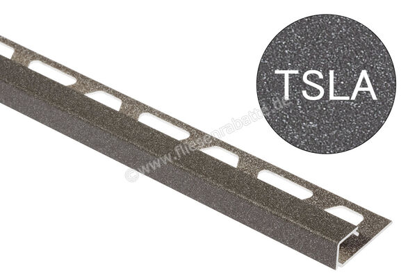 Schlüter Systems QUADEC-TSLA Abschlussprofil Aluminium TSLA - Aluminium strukturbeschichtet hellanthrazit Höhe: 10 mm Länge: 2,50 m Q100TSLA | 403808