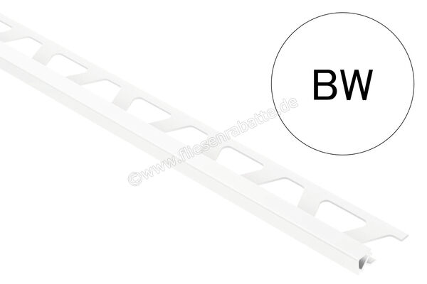 Schlüter Systems QUADEC-PQ Abschlussprofil PVC BW - Brillantweiß Höhe: 10 mm Länge: 2,5 m PQ100BW | 403961