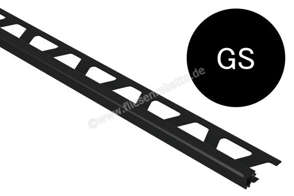 Schlüter Systems QUADEC-PQ Abschlussprofil PVC GS - Graphitschwarz Höhe: 10 mm Länge: 2,5 m PQ100GS | 404060