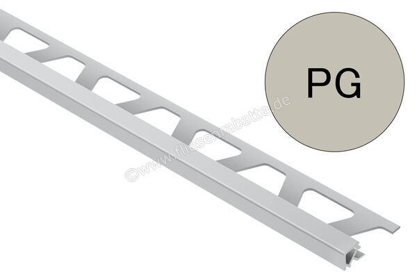 Schlüter Systems QUADEC-PQ Abschlussprofil PVC PG - Pastellgrau Höhe: 10 mm Länge: 2,5 m PQ100PG | 404069