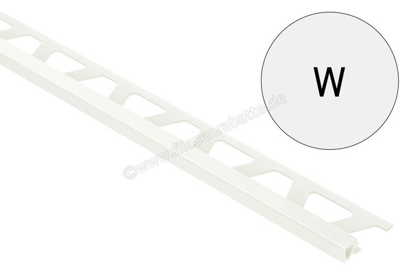 Schlüter Systems QUADEC-PQ Abschlussprofil PVC W - Weiß Höhe: 10 mm Länge: 2,5 m PQ100W | 404087