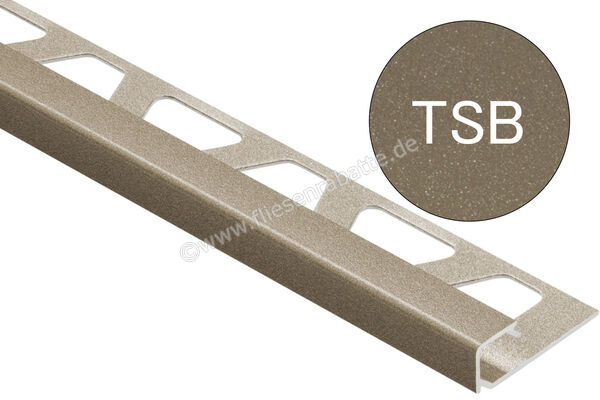 Schlüter Systems QUADEC-TSB Abschlussprofil Aluminium TSB - strukturbeschichtet beige Höhe: 10 mm Länge: 2,50 m Q100TSB | 404240