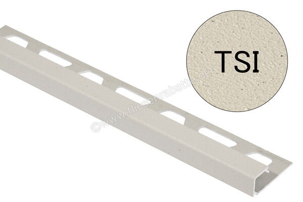 Schlüter Systems QUADEC-TSI Abschlussprofil Aluminium TSI - Aluminium strukturbeschichtet elfenbein Höhe: 10 mm Länge: 2,50 m Q100TSI | 404402