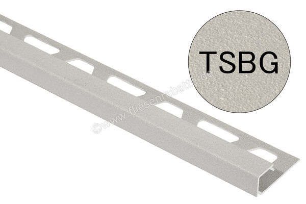 Schlüter Systems QUADEC-TSBG Abschlussprofil Aluminium TSBG - Aluminium strukturbeschichtet beigegrau Höhe: 11 mm Länge: 3 m Q110TSBG/300 | 404456