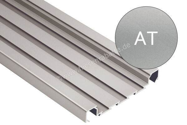 Schlüter Systems QUADEC-FS Abschlussprofil Aluminium AT - Aluminium titan matt eloxiert Höhe: 8 mm Länge: 2,5 m QF8/50AT | 404762