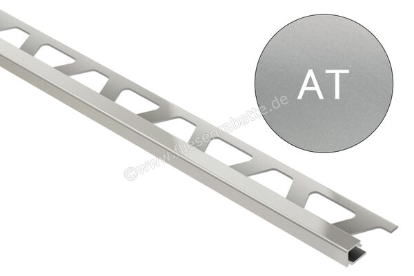 Schlüter Systems QUADEC-AT Abschlussprofil Aluminium AT - Aluminium titan matt eloxiert Höhe: 10 mm Länge: 2,50 m Q100AT | 405074