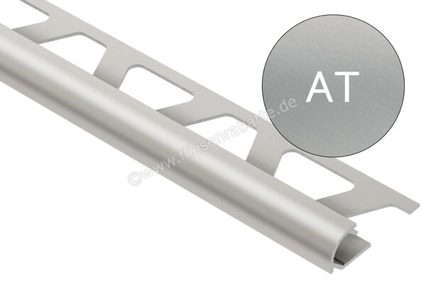 Schlüter Systems RONDEC-AT Abschlussprofil Aluminium AT - Aluminium titan matt eloxiert Höhe: 10 mm Länge: 2,5 m RO100AT | 405929
