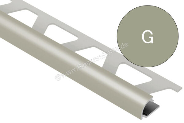 Schlüter Systems RONDEC-AC Abschlussprofil Aluminium G - Grau Höhe: 10 mm Länge: 2,5 m RO100G | 406520