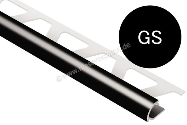 Schlüter Systems RONDEC-AC Abschlussprofil Aluminium GS - Graphitschwarz Höhe: 10 mm Länge: 2,5 m RO100GS | 406595