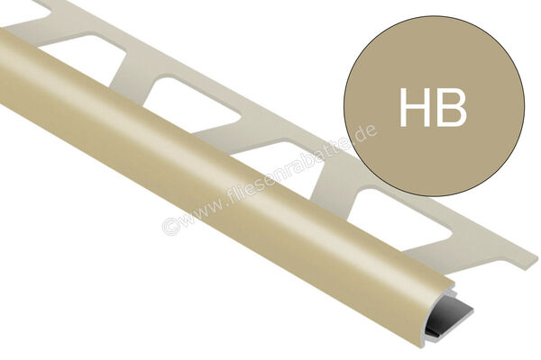 Schlüter Systems RONDEC-AC Abschlussprofil Aluminium HB - Hellbeige Höhe: 12,5 mm Länge: 2,5 m RO125HB | 406640