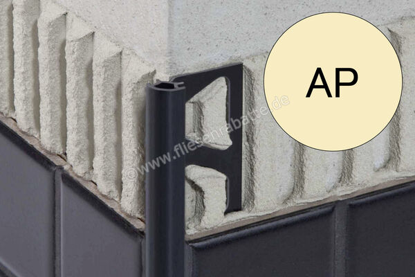 Schlüter Systems RONDEC-PRO Dekorprofil PVC AP - Soft Aprikose Höhe: 10 mm Breite: 250 mm Länge: 2,5 m PRO100AP | 407327