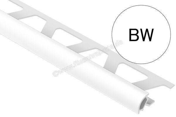 Schlüter Systems RONDEC-PRO Dekorprofil PVC BW - Brillantweiß Höhe: 10 mm Länge: 3 m PRO100BW/300 | 407378