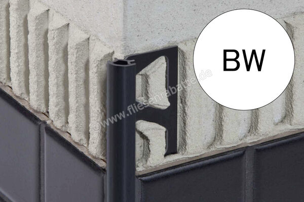 Schlüter Systems RONDEC-PRO Dekorprofil PVC BW - Brillantweiß Höhe: 12,5 mm Länge: 3 m PRO125BW/300 | 407381