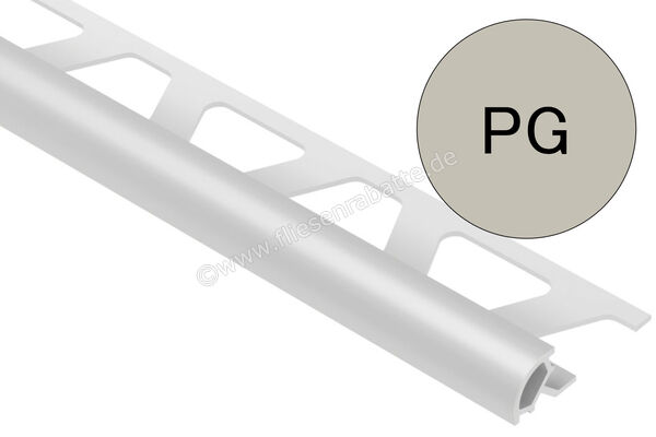 Schlüter Systems RONDEC-PRO Dekorprofil PVC PG - Pastellgrau Höhe: 10 mm Breite: 250 mm Länge: 2,5 m PRO100PG | 407459