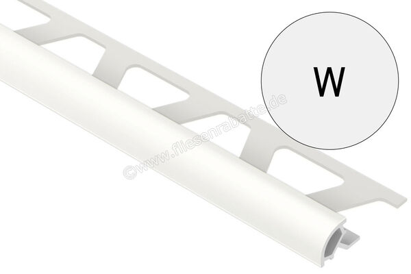 Schlüter Systems RONDEC-PRO Dekorprofil PVC W - Weiß Höhe: 10 mm Breite: 250 mm Länge: 2,5 m PRO100W | 407549