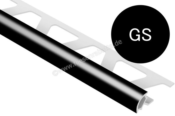 Schlüter Systems RONDEC-PRO Dekorprofil PVC GS - Graphitschwarz Höhe: 10 mm Breite: 250 mm Länge: 2,5 m PRO100GS | 407693