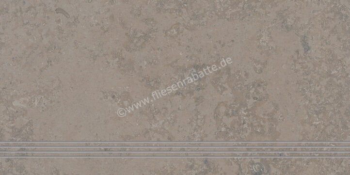 Steuler Design Limestone Grau 37.5x75 cm Treppenfliese Matt Eben Natural Y75182001 | 409369