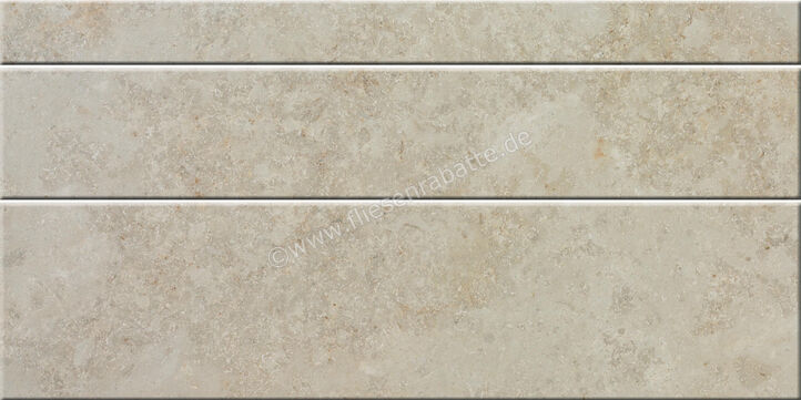 Steuler Design Limestone Beige 37.5x75 cm Bodenfliese / Wandfliese 3 Teilig Matt Eben Natural Y75178001 | 409372