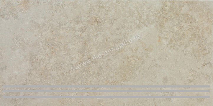 Steuler Design Limestone Beige 37.5x75 cm Treppenfliese Matt Eben Natural Y75177001 | 409375