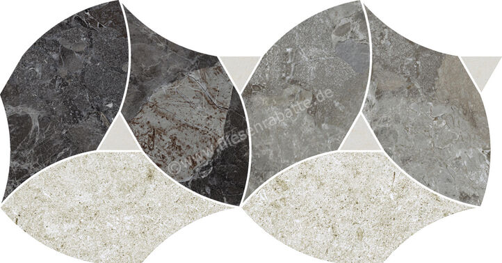 Naxos Mockup Roma Grey 23x50 cm Mosaik Modulo Roma Grey A+B Matt Eben Naturale 137679 | 410650