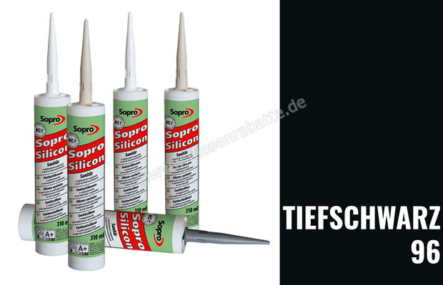  Sopro Bauchemie SanitärSilikon - SSI Silikon für Sanitär Tiefschwarz 96 6HV5609643 | 411439