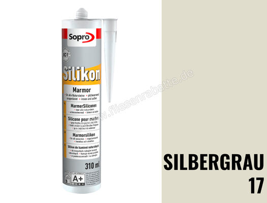 Sopro Bauchemie Silikon MarmorSilikon 310ml - Kartusche Silbergrau 17 6HY5601743 | 411463