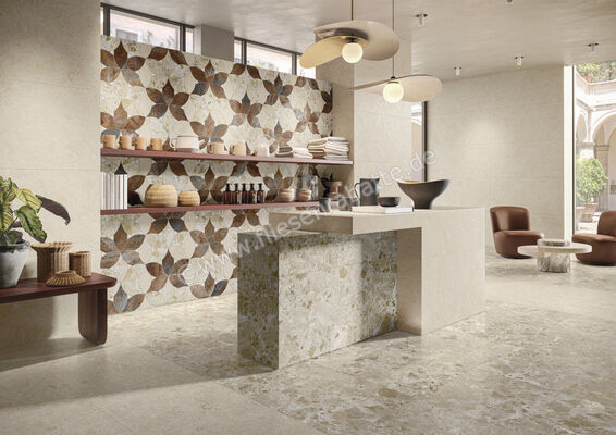 Naxos Mockup Roma Beige 23x50 cm Mosaik Modulo Roma Beige A+B Matt Eben Naturale 137678 | 411499