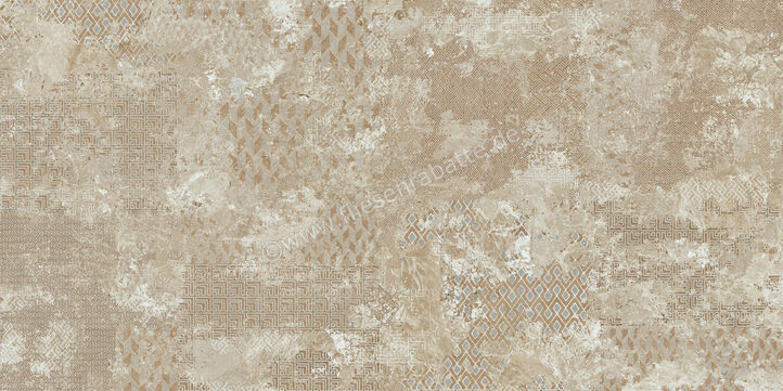 Naxos Mockup Brio Beige 60x120 cm Bodenfliese / Wandfliese Brio Matt Eben Naturale 136907 | 411562