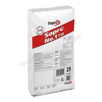 Sopro Bauchemie No.1 Fliesenkleber TW 25 kg Sack 7740125 | 412087