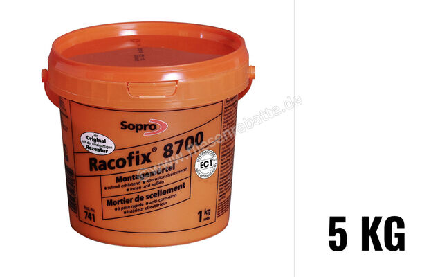 Sopro Bauchemie Racofix 8700 Schnellmontagemörtel 5 kg Eimer 7774205 | 412285