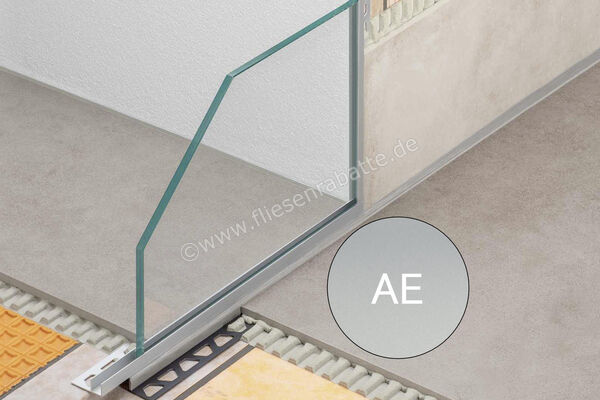  Schlüter Systems DECO-SGC-AE Dekorprofil B=12mm Aluminium Aluminium natur matt eloxiert H&ouml;he: 11 mm Breite: 12 mm L&auml;nge: 2,5 m SGC110AE12 | 412642