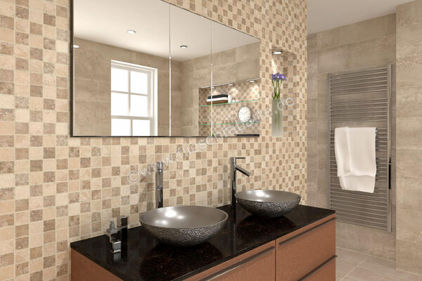  Dune Ceramica Stone Mosaics Smirna 30.5x30.5 cm Mosaik Matt Eben Naturale 185887 | 413119