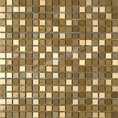 Dune Ceramica Materia Mosaics Metalic Gold 30.1x30.1 cm Mosaik Matt Eben Satin 185686 | 413293