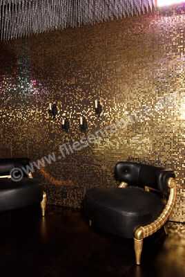  Dune Ceramica Materia Mosaics Metalic Gold 30.1x30.1 cm Mosaik Matt Eben Satin 185686 | 413296