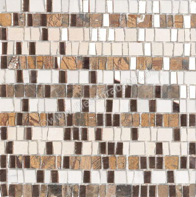  Dune Ceramica Materia Mosaics Tresor 30x30.5 cm Mosaik Matt Strukturiert Satin 186534 | 413356